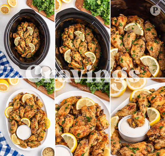 Slow Cooker Lemon Pepper Chicken Wings Limited PLR