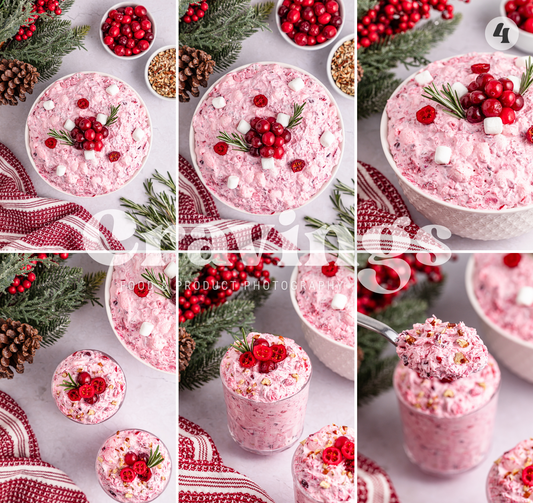 Cranberry Fluff Salad Semi-Exclusive Set 4 (of 4)